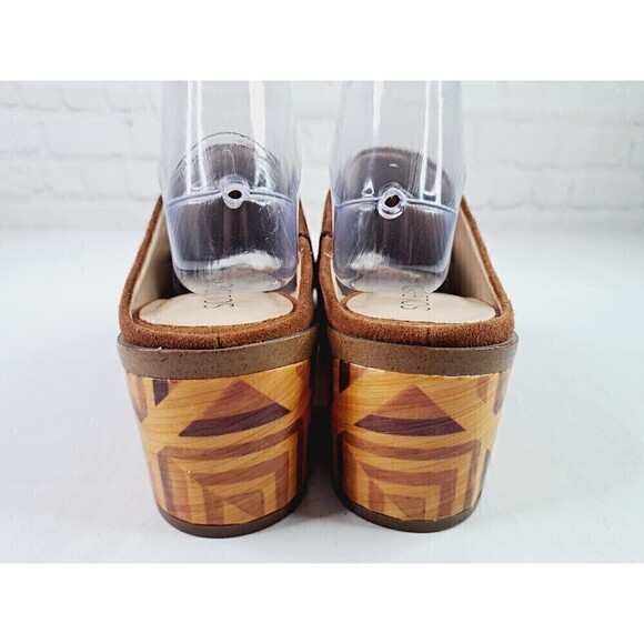 Sole Society Tammie Brown Leather Mules Women’s Size 10M - Picture 4 of 9